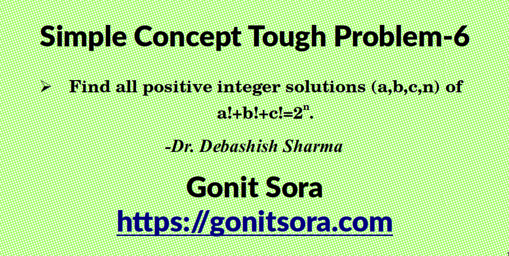 Simple Concept Tough Problem - 6