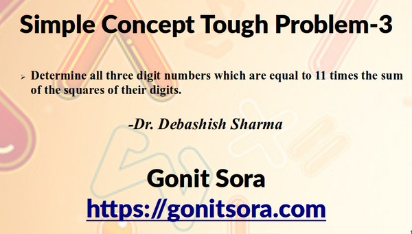 Simple Concept Tough Problem - 3