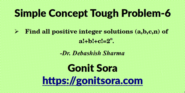 Simple Concept Tough Problem - 6